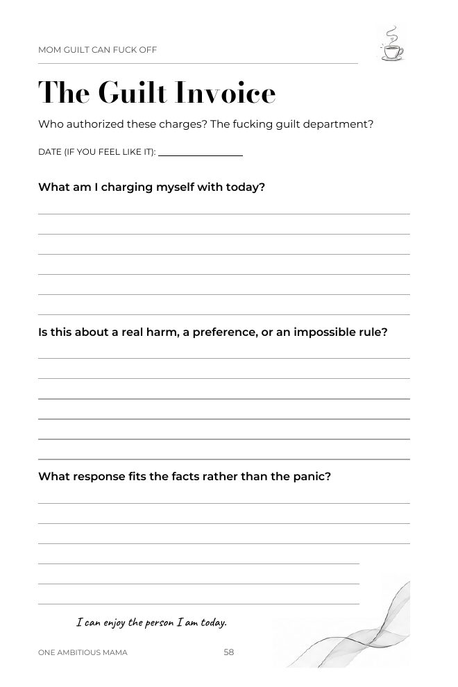 The Guilt Invoice